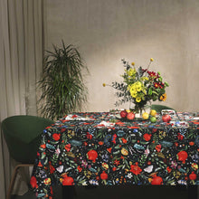 Load image into Gallery viewer, Pomegranates garden (black) - Tablecloth