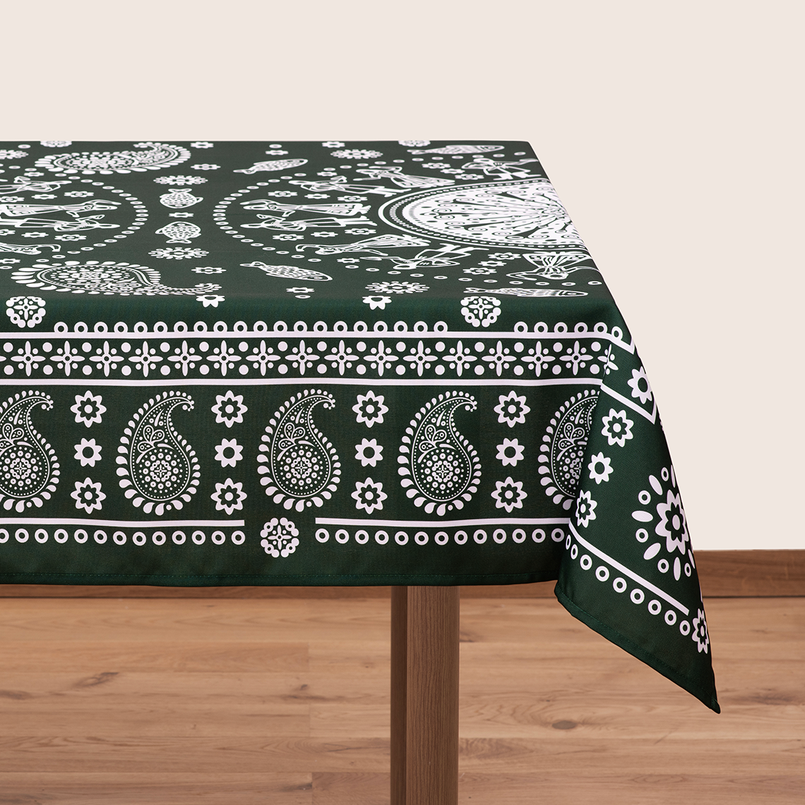 Tablecloth - Kala - Green - BlueTabla