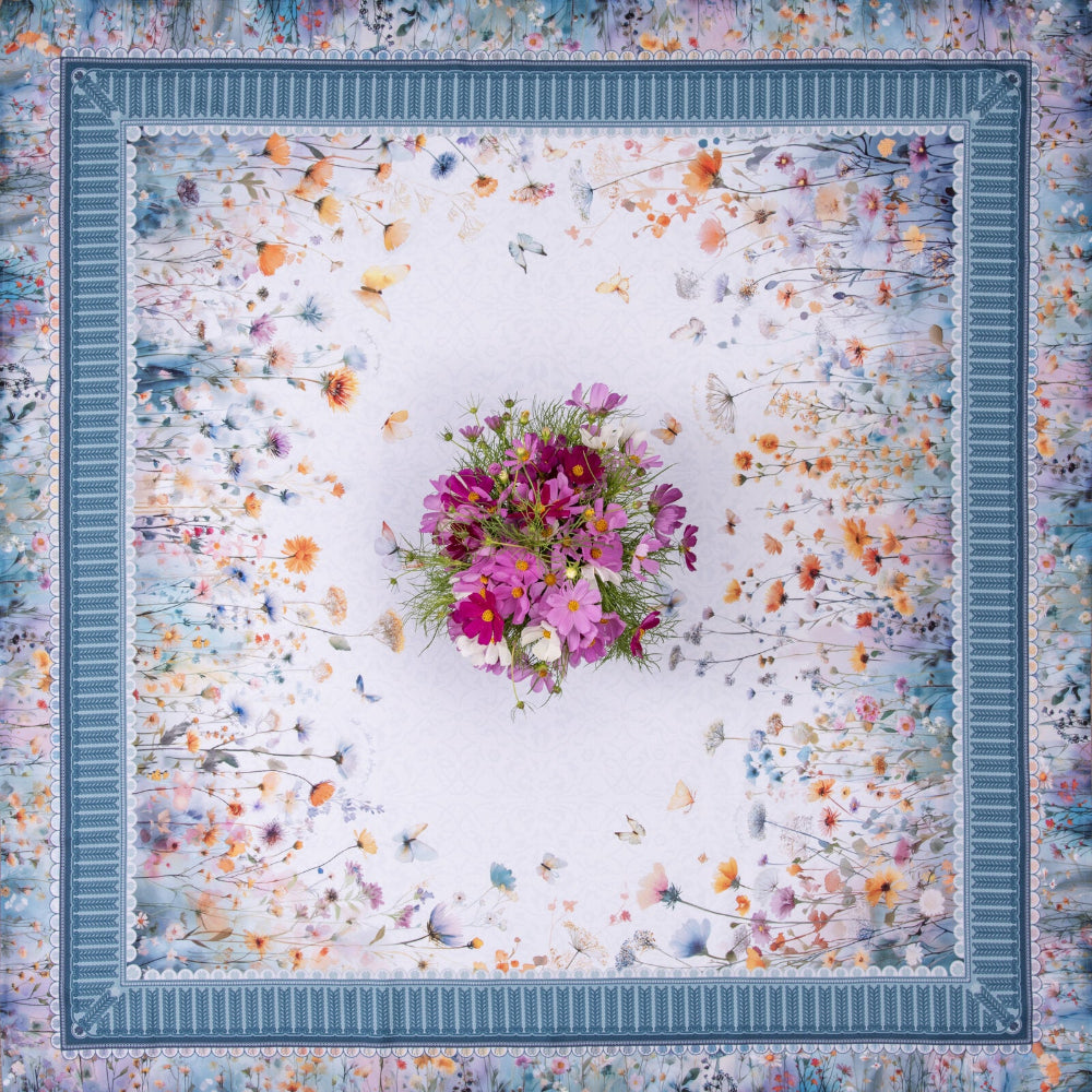 Tablecloth - Spring - Flowers - Bluetabla