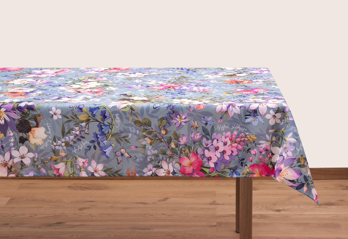 Tablecloth - Georgian Flora Light - Bluetabla