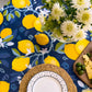Tablecloth - Lemon - BlueTabla