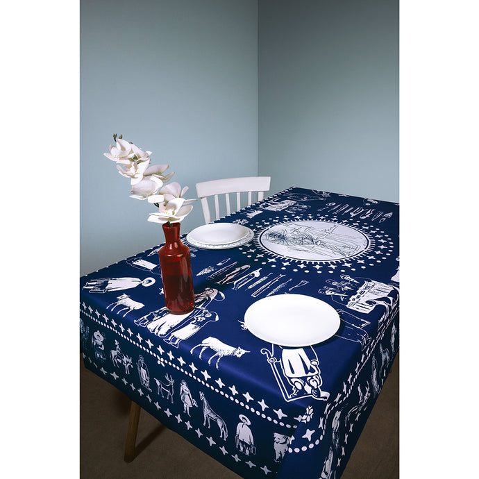 Pirosmani (blue) - Tablecloth