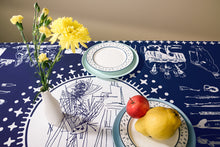 Load image into Gallery viewer, Pirosmani (blue) - Tablecloth