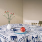 Tablecloth - Pirosmani - White - BlueTabla