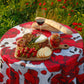 Tablecloth - Poppy - Light - BlueTabla