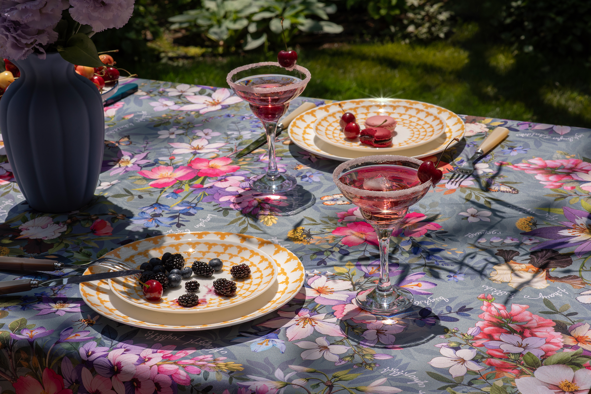 Tablecloth - Georgian Flora Light - Bluetabla