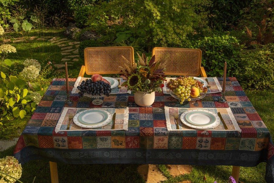 Tablecloth - Georgian - BlueTabla