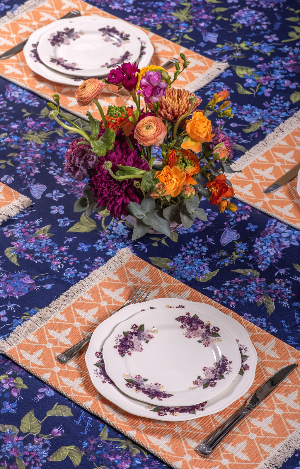 Tablecloth – Lilac - Dark - BlueTabla