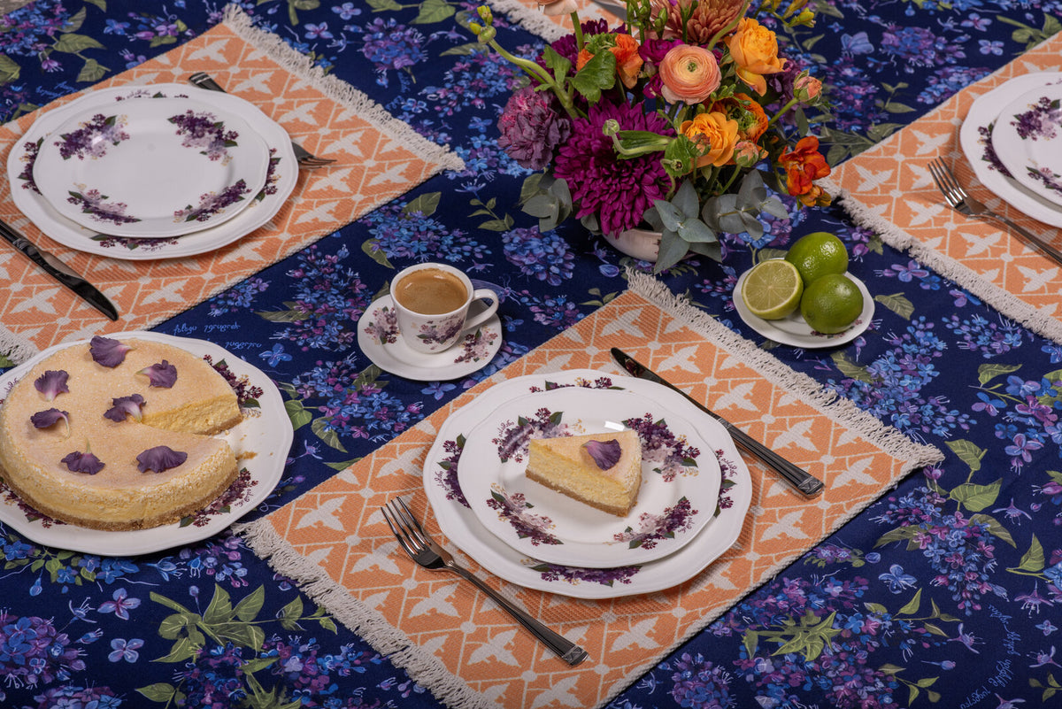 Tablecloth – Lilac - Dark - BlueTabla
