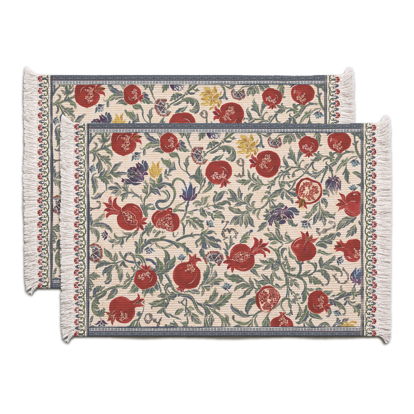 Placemats - Pomegranates - BlueTabla