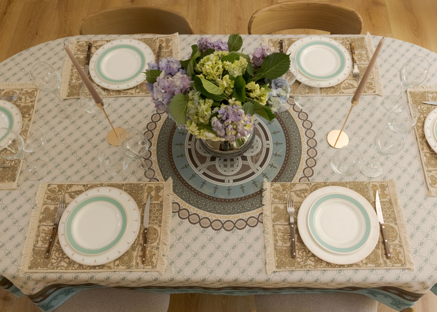 Placemats - Georgian - Beige - BlueTabla