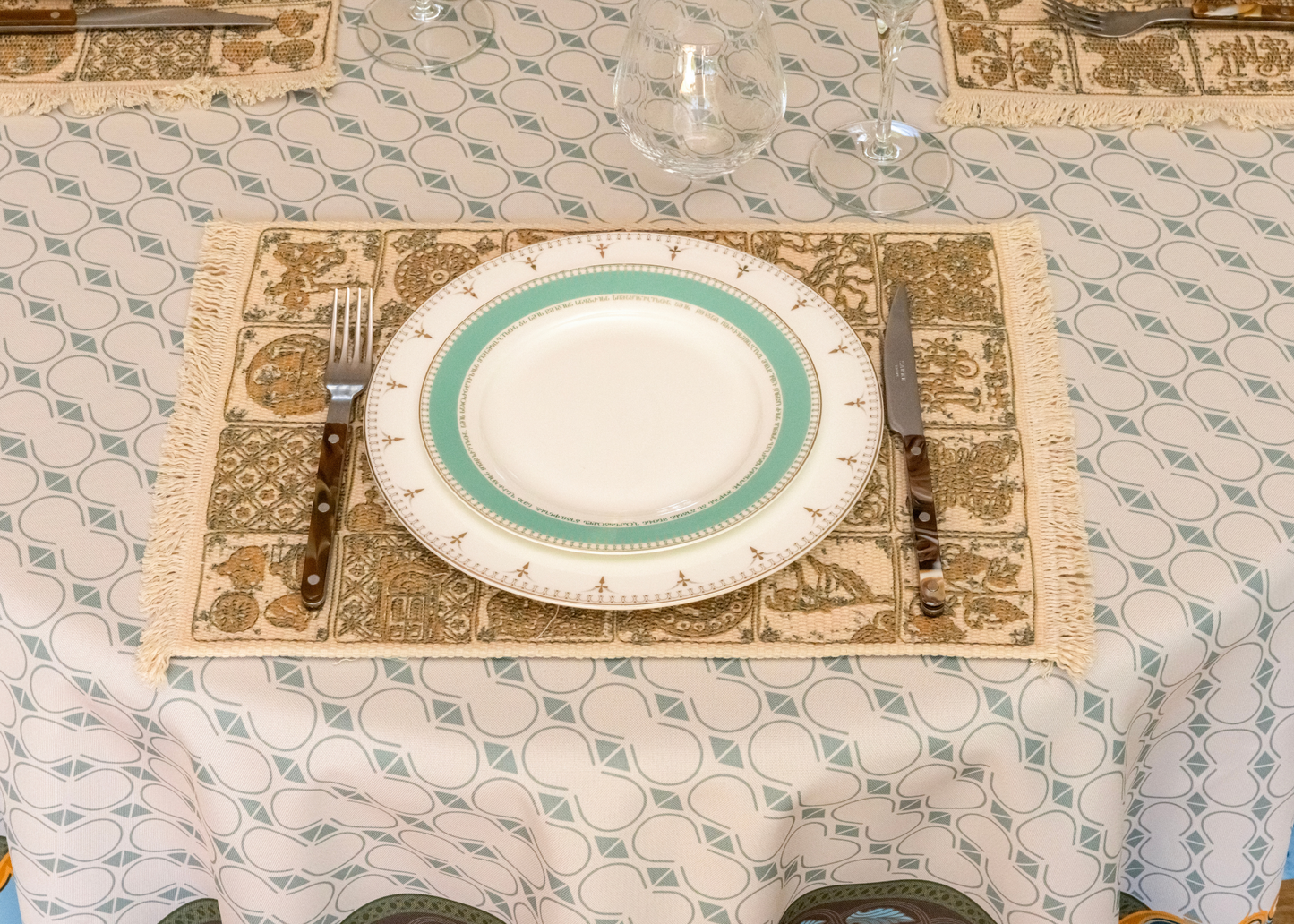 Placemats - Georgian - Beige - BlueTabla