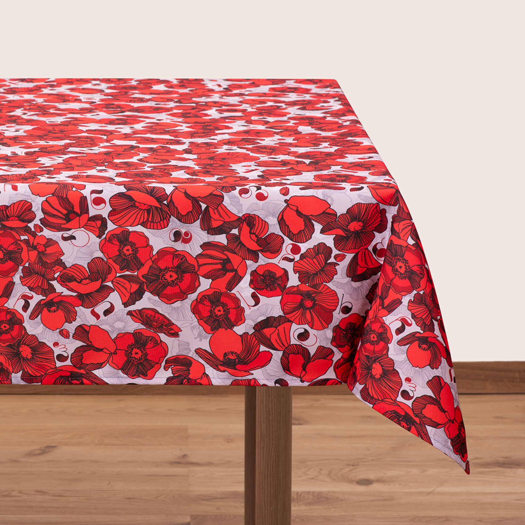 Tablecloth - Poppy - Light - BlueTabla