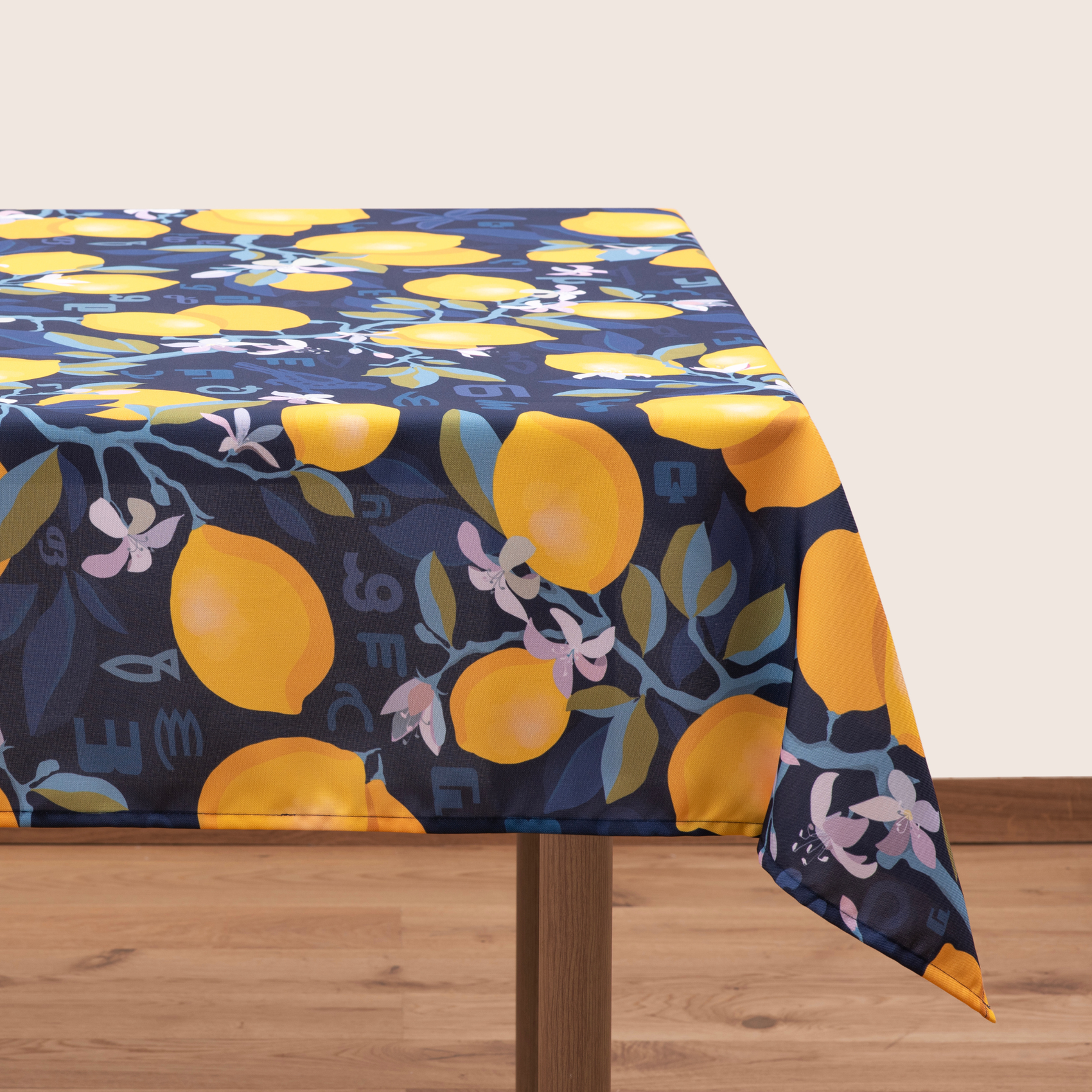 Tablecloth - Lemon - BlueTabla