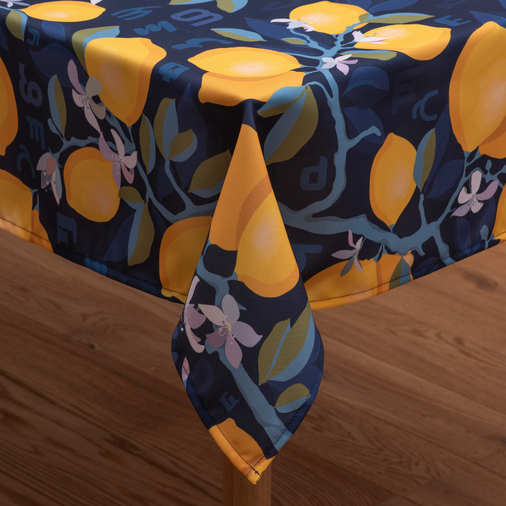Tablecloth - Lemon - BlueTabla
