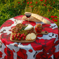 Tablecloth - Poppy - Light - BlueTabla