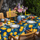Tablecloth - Lemon - BlueTabla