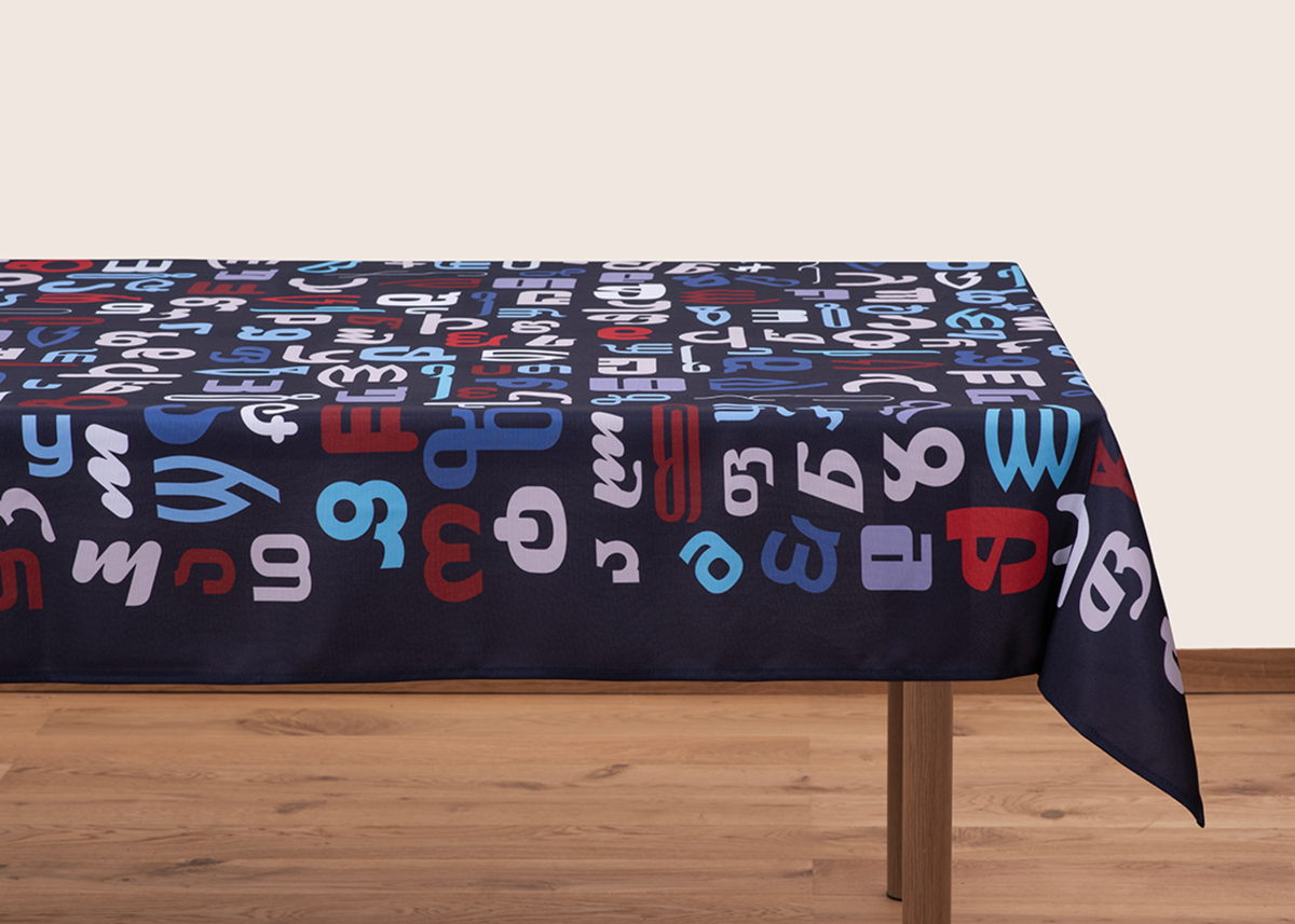 Tablecloth - Deda Ena - BlueTabla