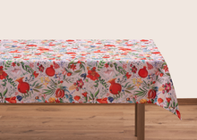 Load image into Gallery viewer, Tablecloth - Pomegranates &amp; Georgian Flora - Light - BlueTabla