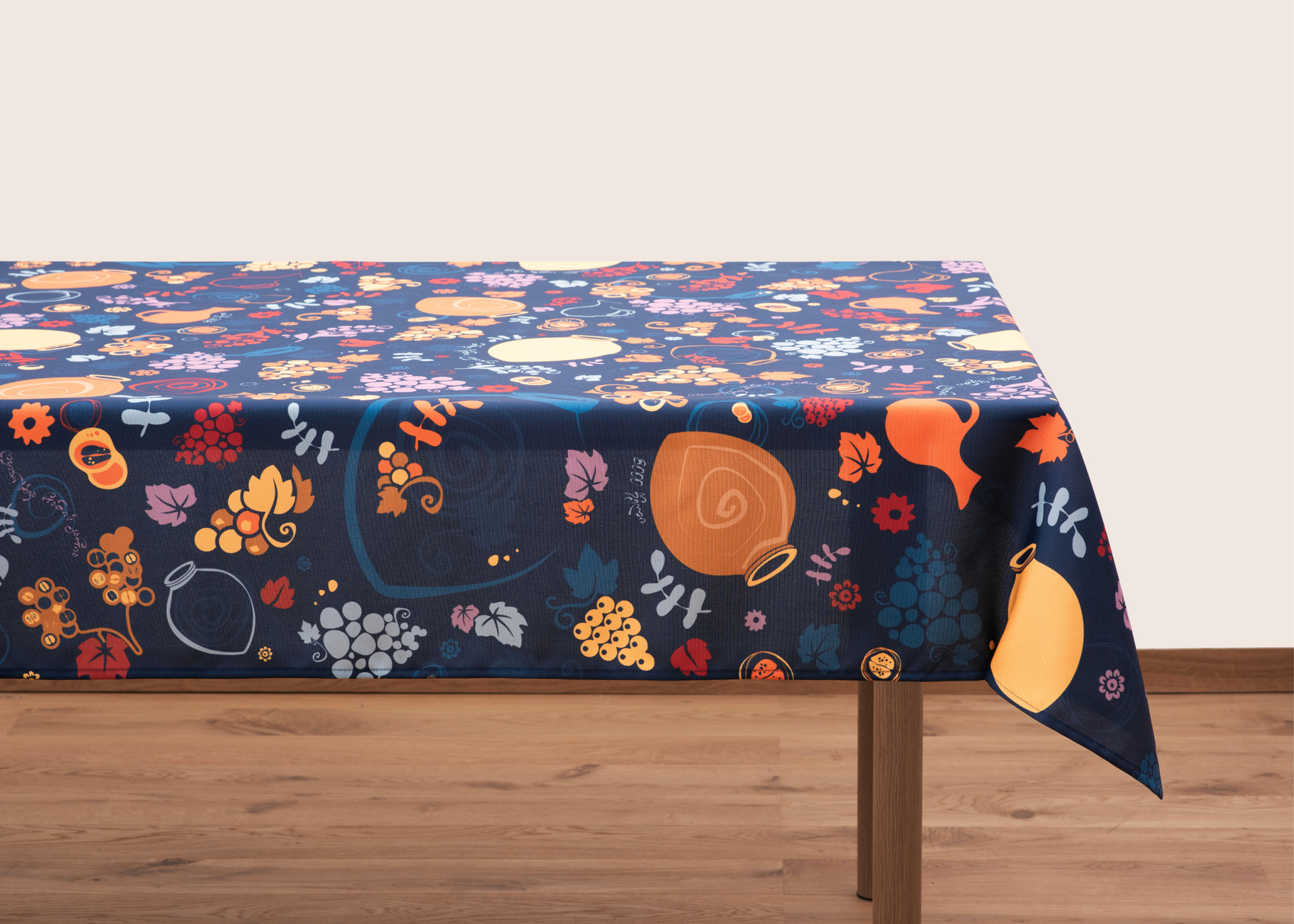 Tablecloth - Qvevri - Blue - BlueTabla