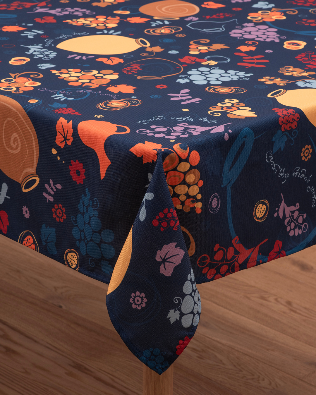 Tablecloth - Qvevri - Blue - BlueTabla