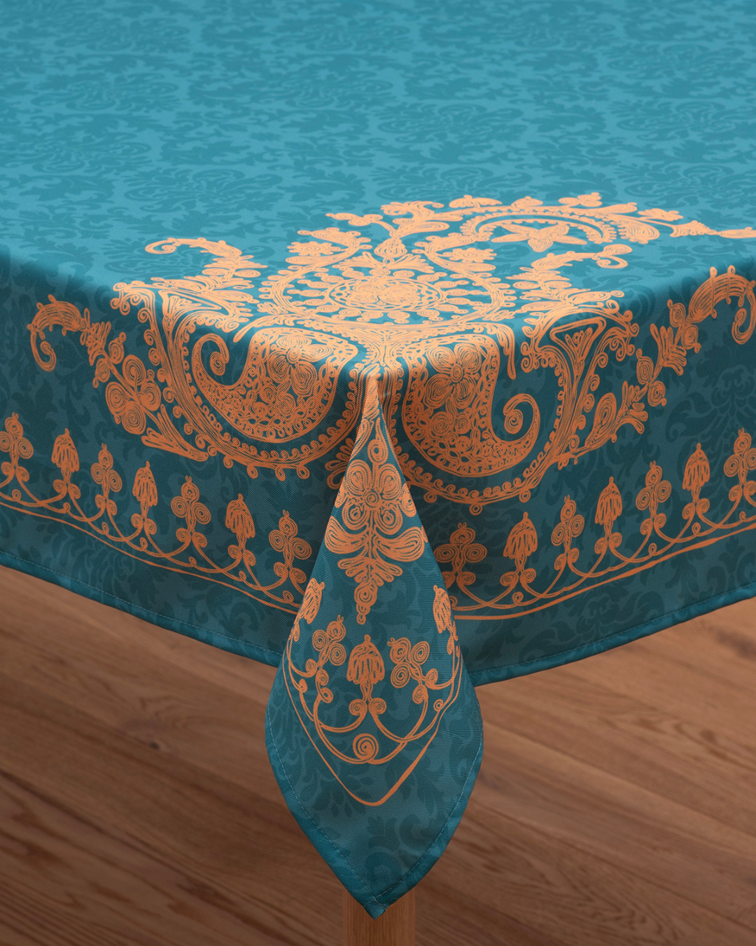 Tablecloth - Bagrationi - Turquoise - BlueTabla