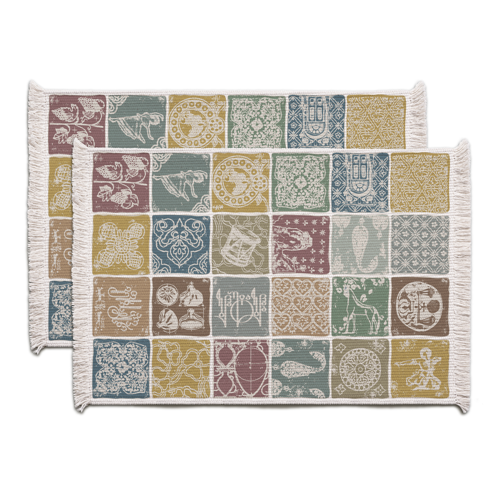 Placemats - Georgian - Multicolor - BlueTabla