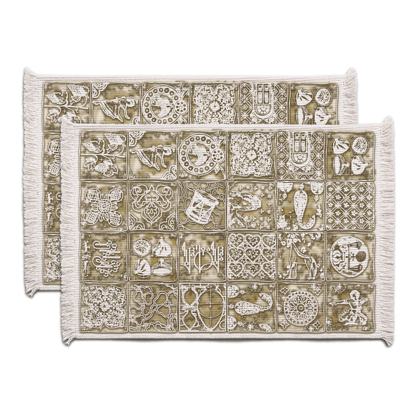 Placemats - Georgian - Beige - BlueTabla