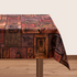 Doors of Tbilisi tablecloth showing illustrations of carved and painted city doors