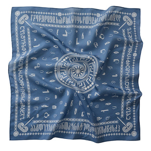 Silk scarf - Borjgalo - Blue