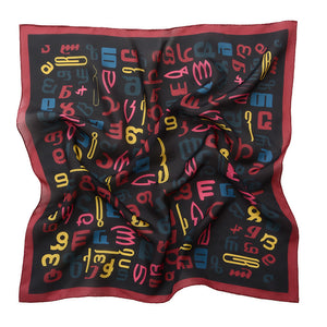 Silk scarf - An - Georgian Alphabet