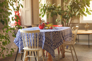 Akhvlediani (blue) - Georgian Traditional Blue Tablecloth