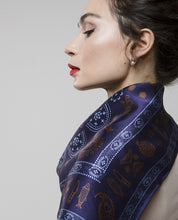 Load image into Gallery viewer, Silk scarf - Meidani - Purple