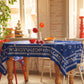Tablecloth - Georgian Alphabet - Blue - BlueTabla